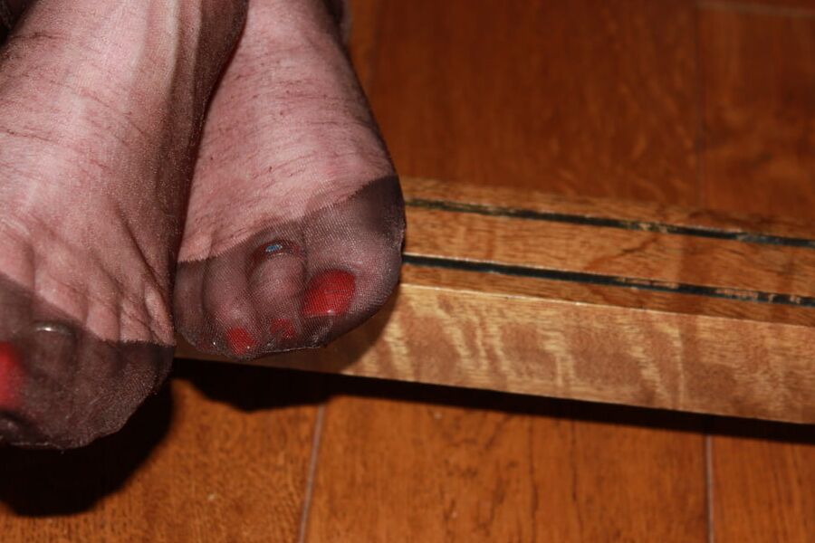 Toes in close up