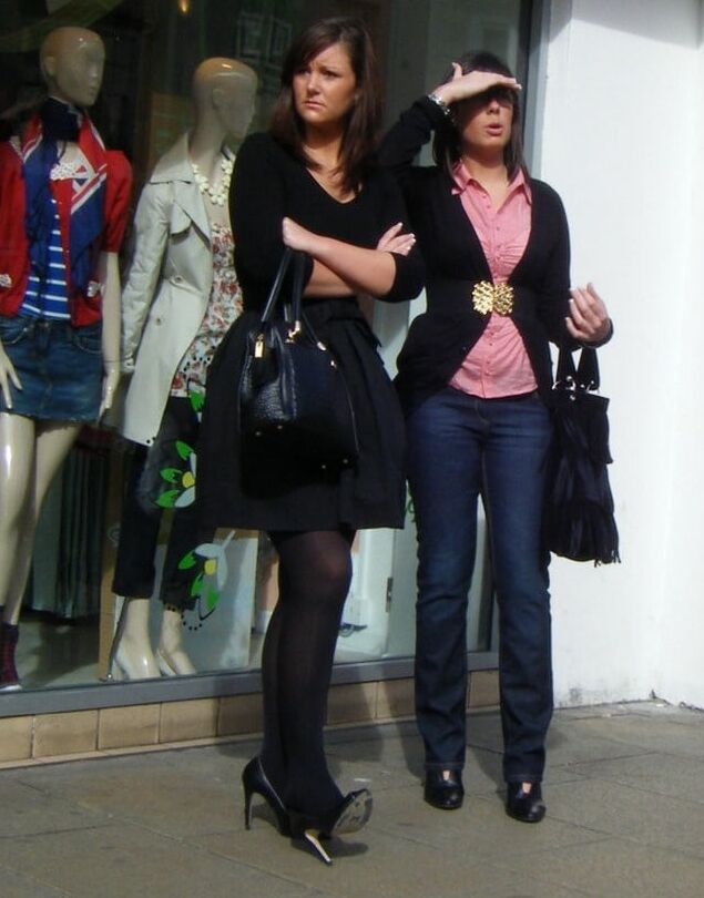 Street Pantyhose - Brit Chicks on the Street