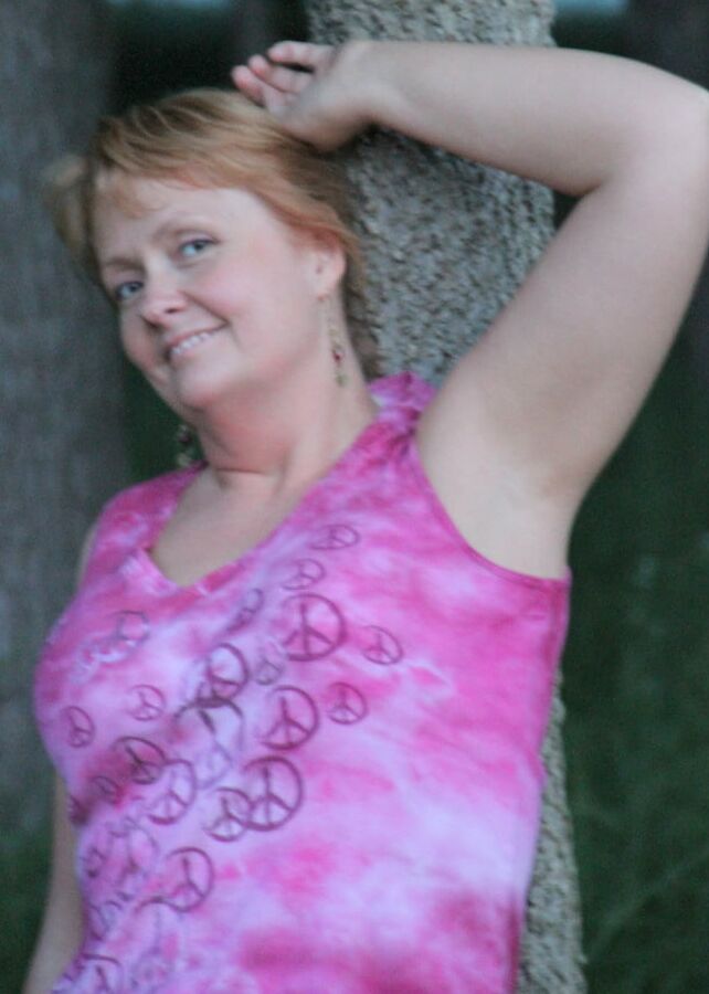 . Cute redhead with fat hubby