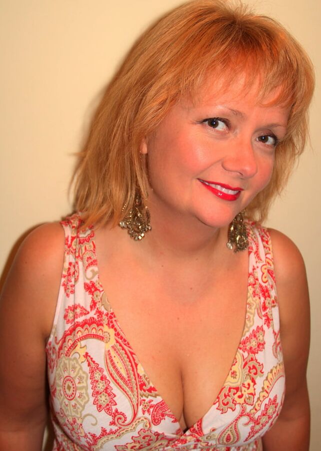 . Cute redhead with fat hubby