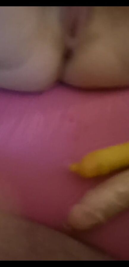 Nitsa pussy &amp; asshole dildo fuck