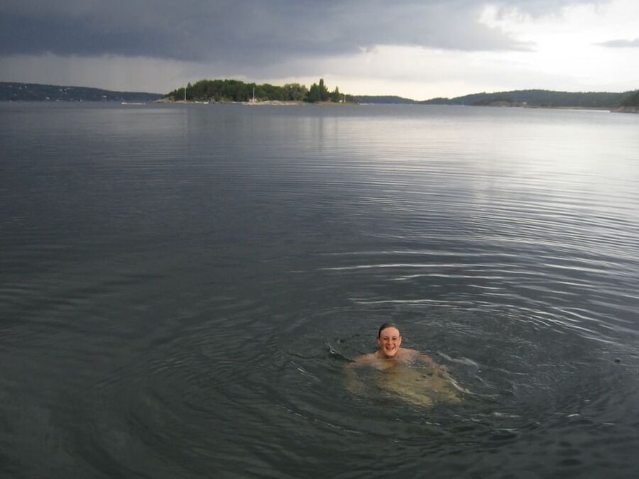 Nude swimming