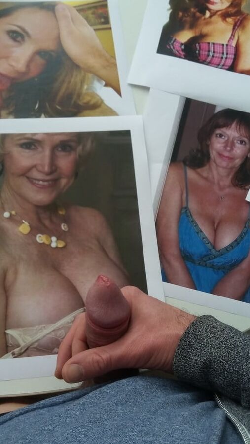 big cleavage grannies wank with cum