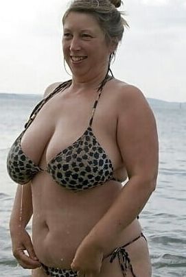 Mature ladies at the beach
