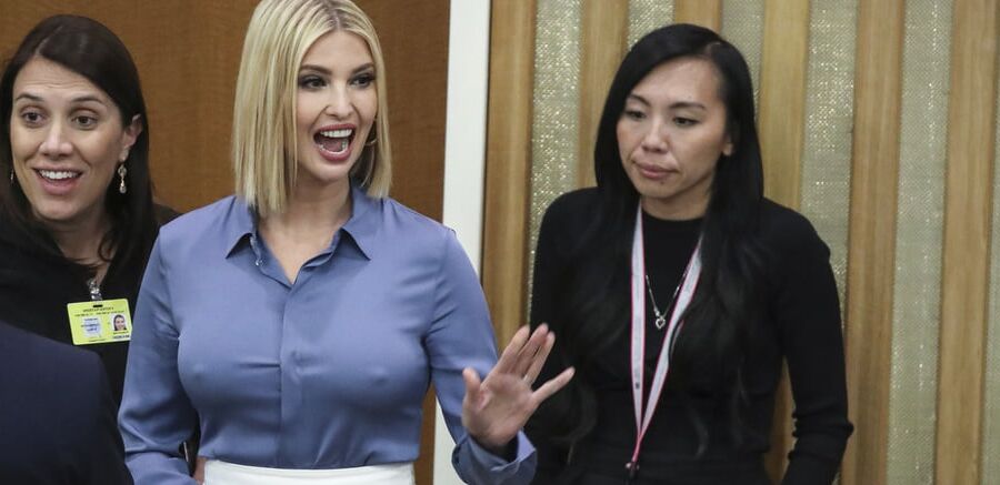 Ivanka Trump captured braless