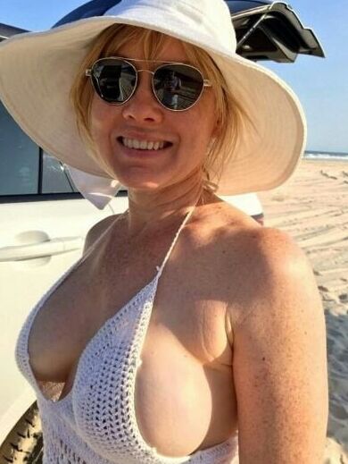 Mature ladies at the beach