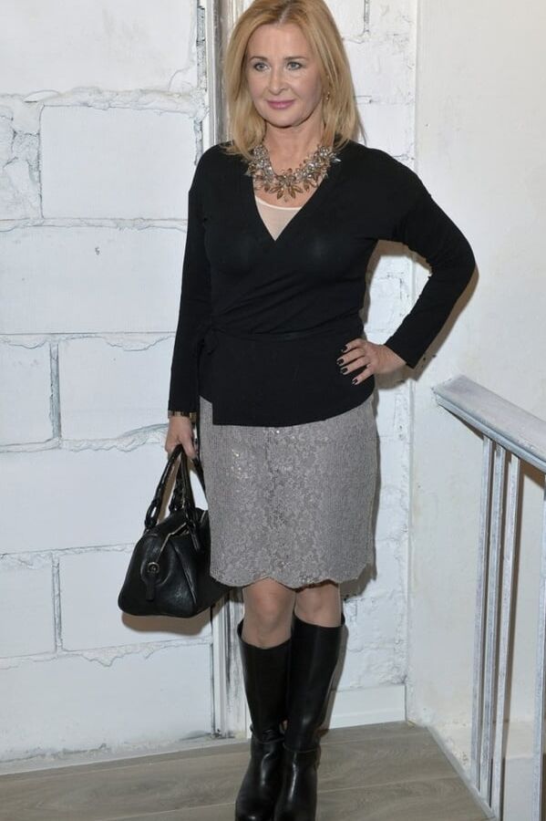 Female Celebrity Boots &amp; Leather - Majka Jezowska