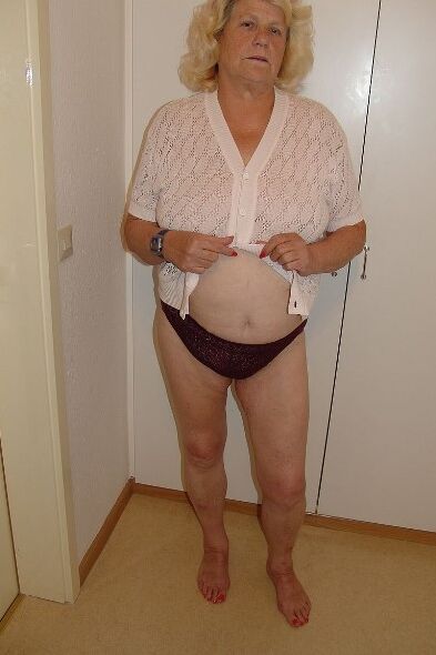 Thick Granny Wife in Stilettos