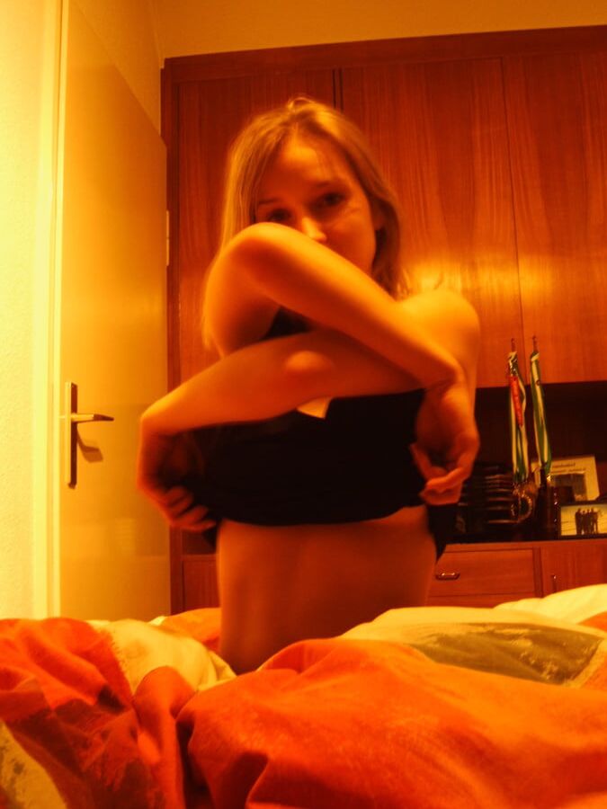 Blonde into anal