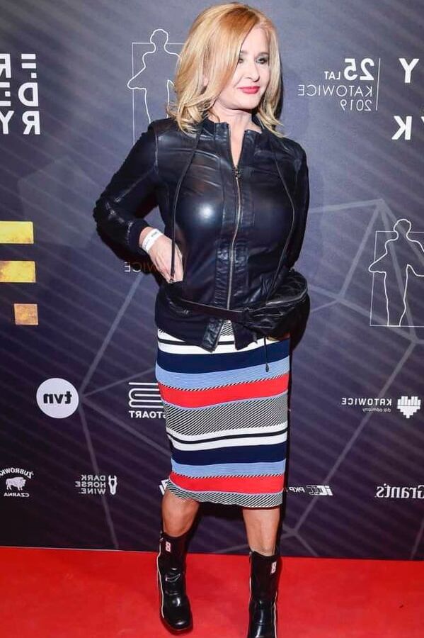 Female Celebrity Boots &amp; Leather - Majka Jezowska
