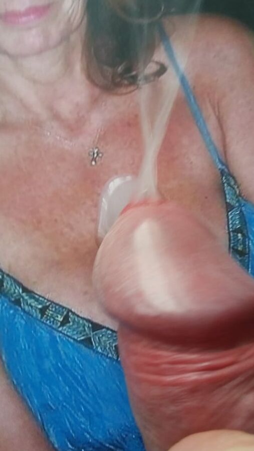 big cleavage grannies wank with cum