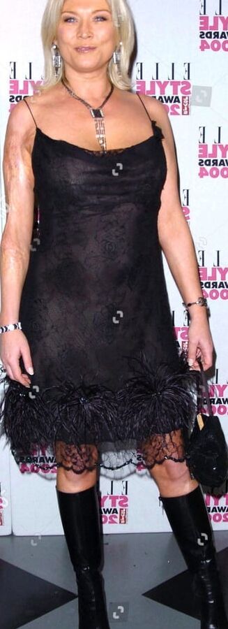 Female Celebrity Boots &amp; Leather - Amanda Redman
