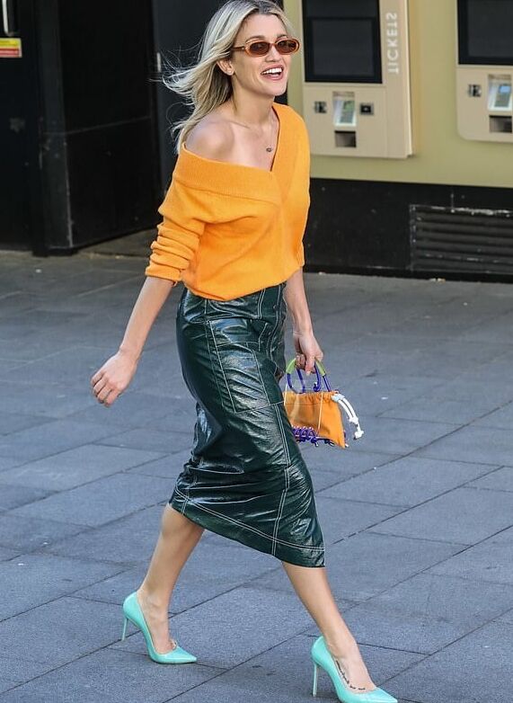 Female Celebrity Boots &amp; Leather - Ashley Roberts