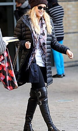 Female Celebrity Boots &amp; Leather - Ashley Roberts
