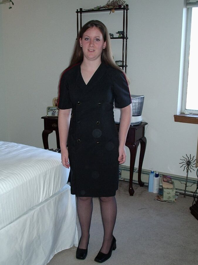 Slut Wife Posing in Stockings