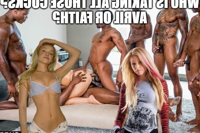 Celebrity gangbang captions (Avril)
