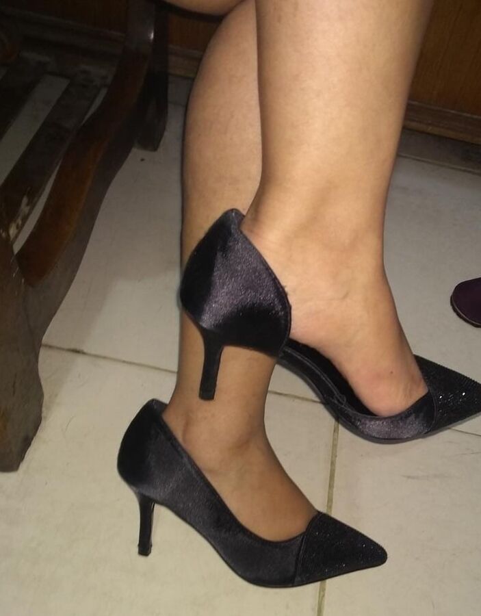 MY WIFE&;S SEXY HEELS