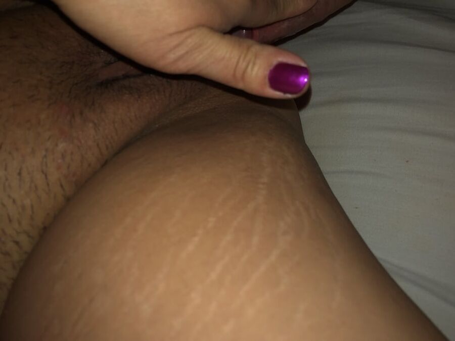 She gets fingered on the couch then licked, toyed and fucked