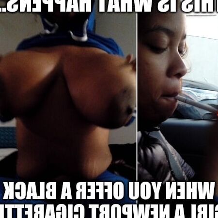 BBW big Tit BLACK street Trash