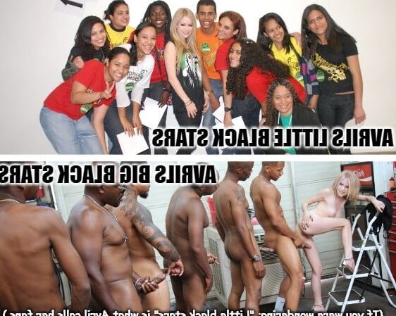 Celebrity gangbang captions (Avril)