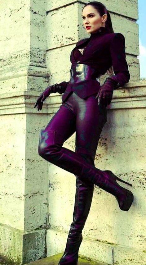 Different Coloured Leather Pants - by Redbull
