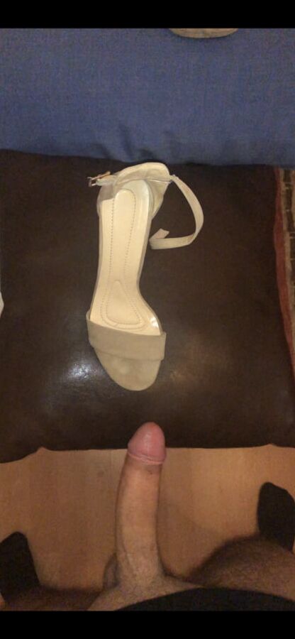Fuck and cum on girlfriend Heels