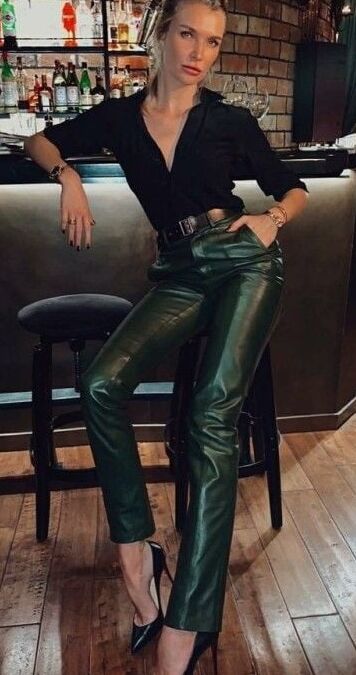 Different Coloured Leather Pants - by Redbull