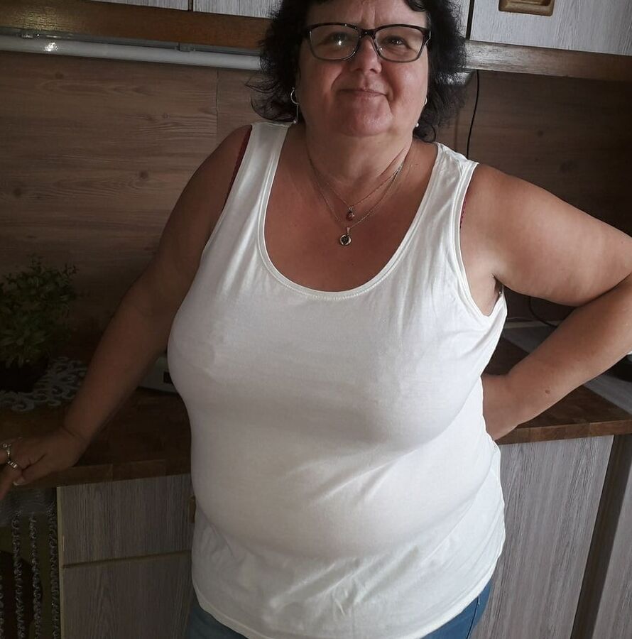 Clothed Granny - Big Boobs