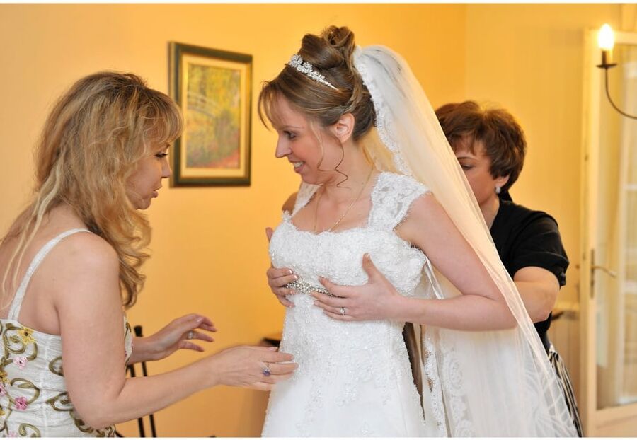 bride in sheer lingerie, beauty face