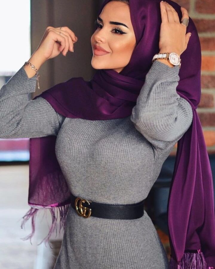 hot turkish hijab lady with and without hijab