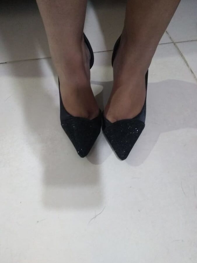 MY WIFE&;S SEXY HEELS