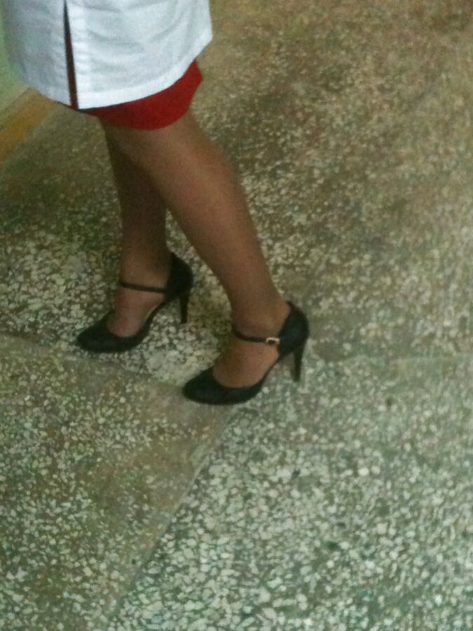 Fuck and cum on girlfriend Heels