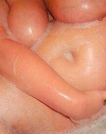 Dans la baignoire
