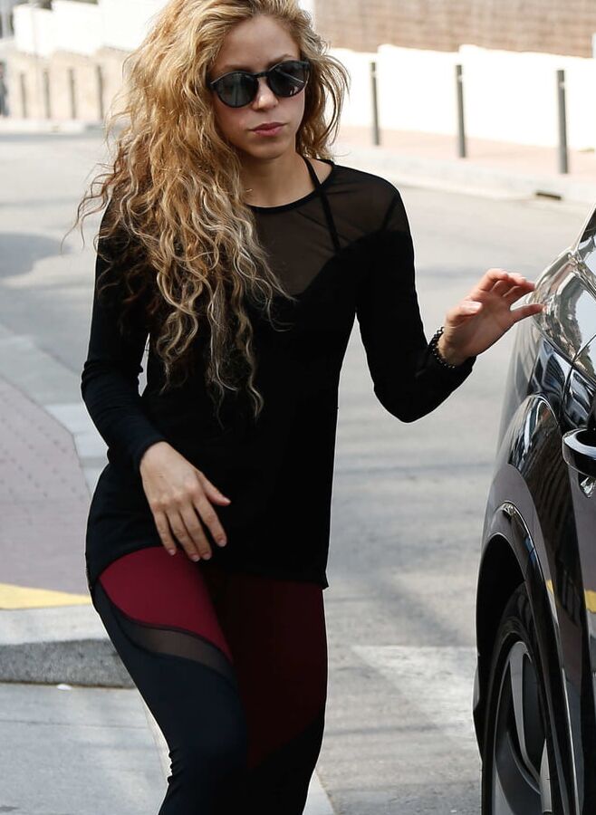 shakira out and about