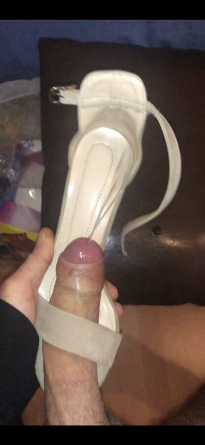 Fuck and cum on girlfriend Heels