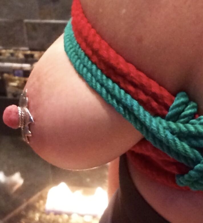 She is a bit tied-up at the moment ...