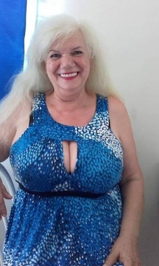 Clothed Granny - Big Boobs