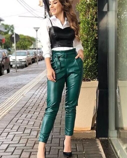Different Coloured Leather Pants - by Redbull