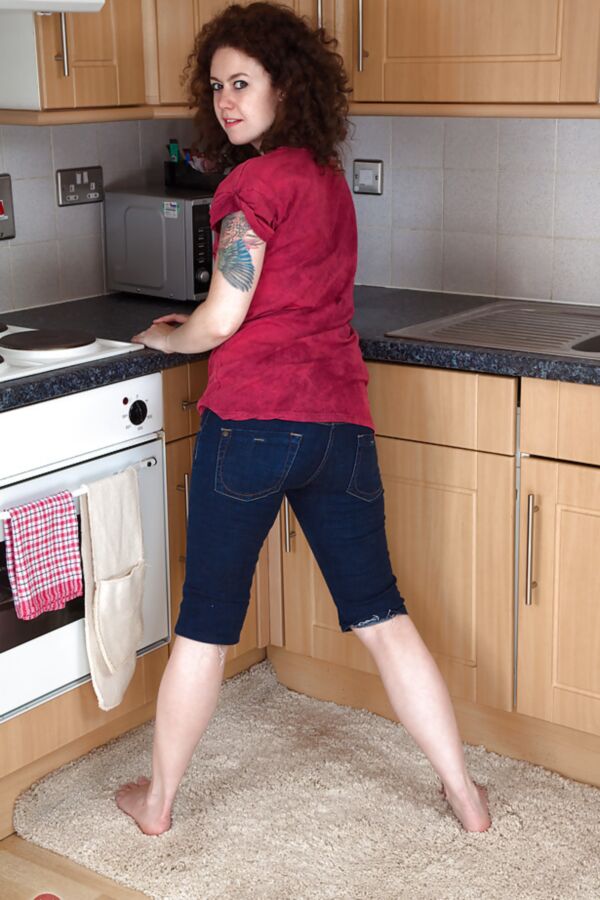 Mature attractive brunette woman