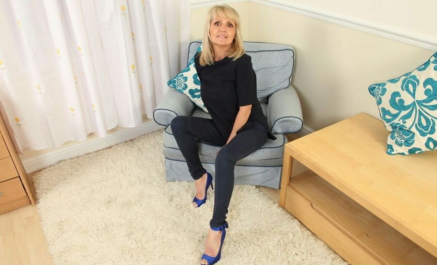 Petite Blonde GILF Posing