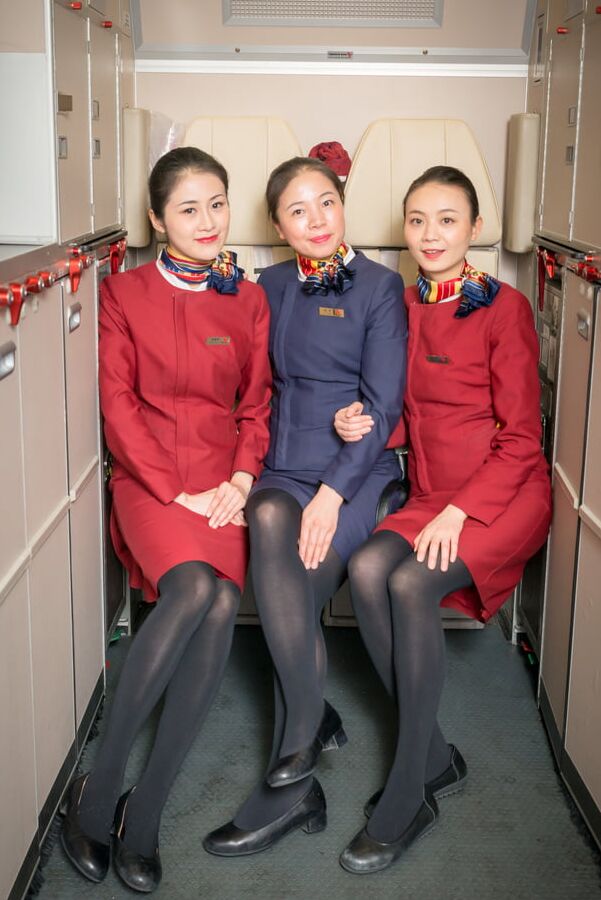 Pantyhose Flight Attendants