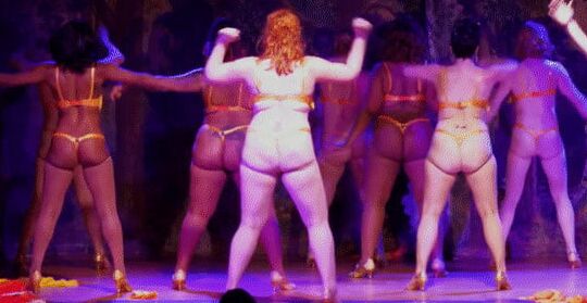 Sexy thong asses of burlesque