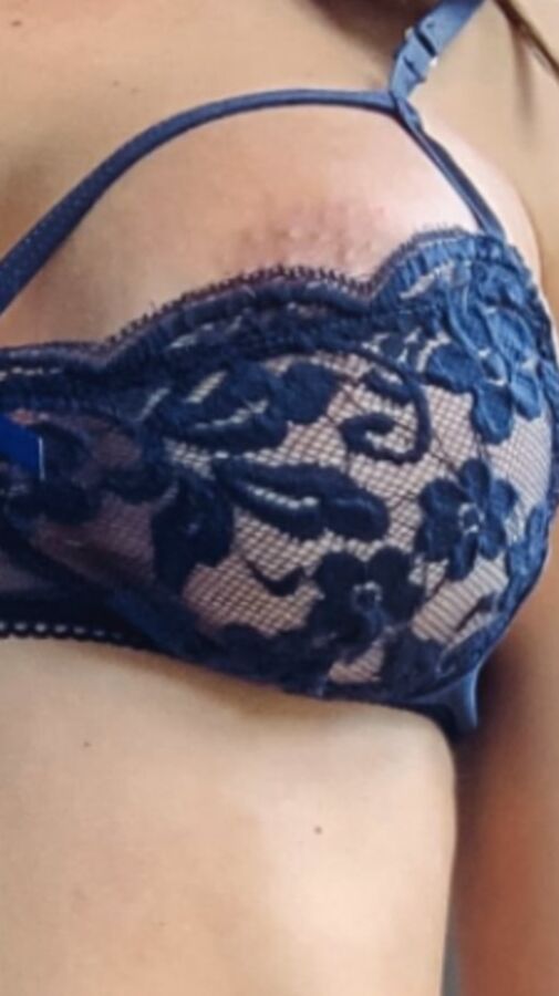 Trying on my gorgeous new lingerie from an admirer thank you