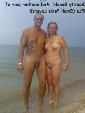 Chastity on beach
