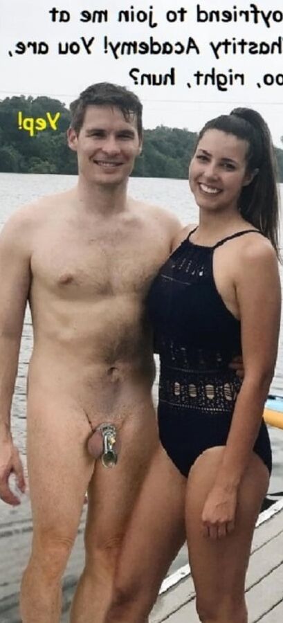 Chastity on beach