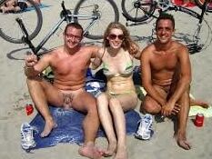 Chastity on beach