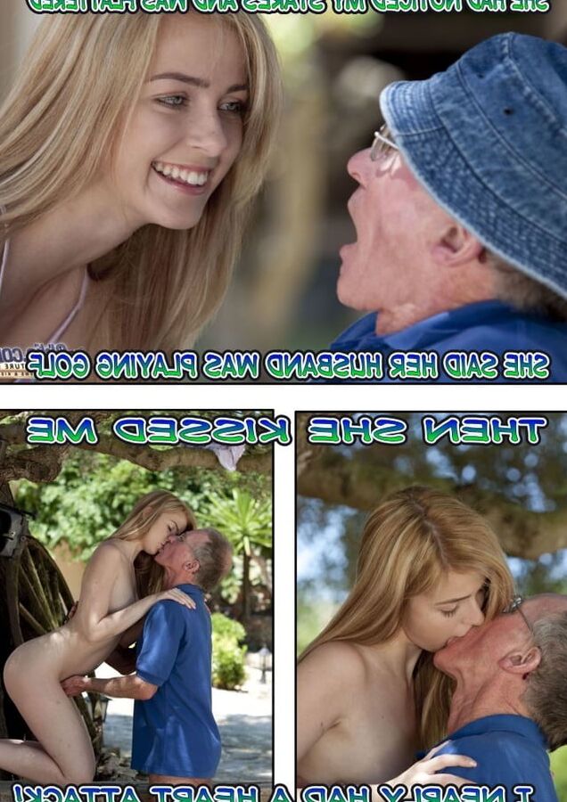 OAP fucks a young honeymoon wife