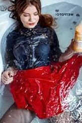 Soaking wet clothes