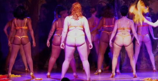 Sexy thong asses of burlesque