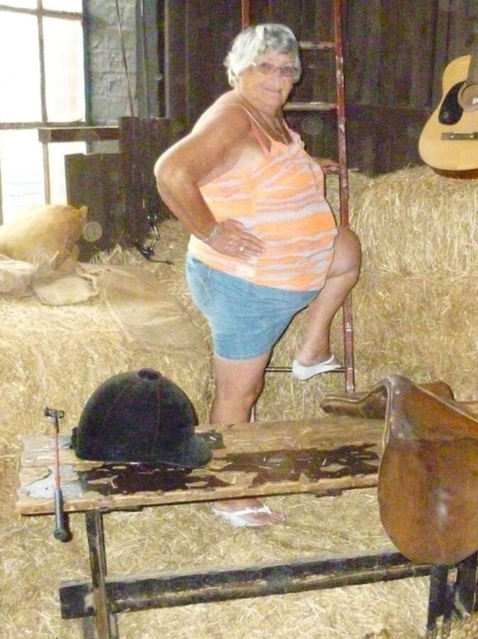 Fucking fat black granny outside at the park